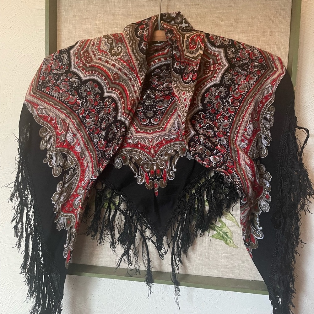 Vintage Russian, wool srarf